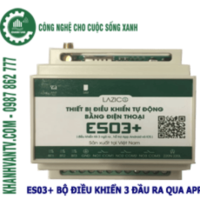 Bộ điều khiển ES03+ - 3 cổng độc lập có giao diện App Smartphone
